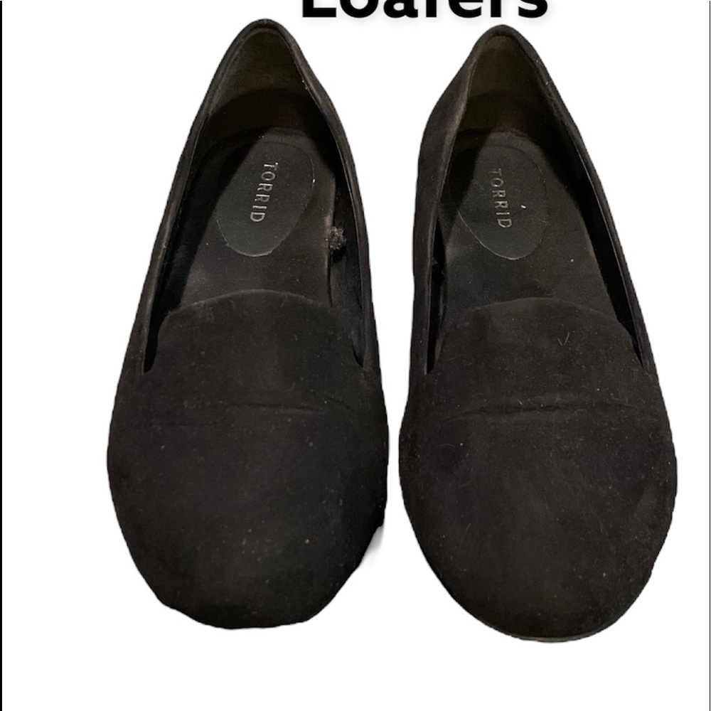 Torrid WomensBlk Round Toe Casual Loafer Flats
